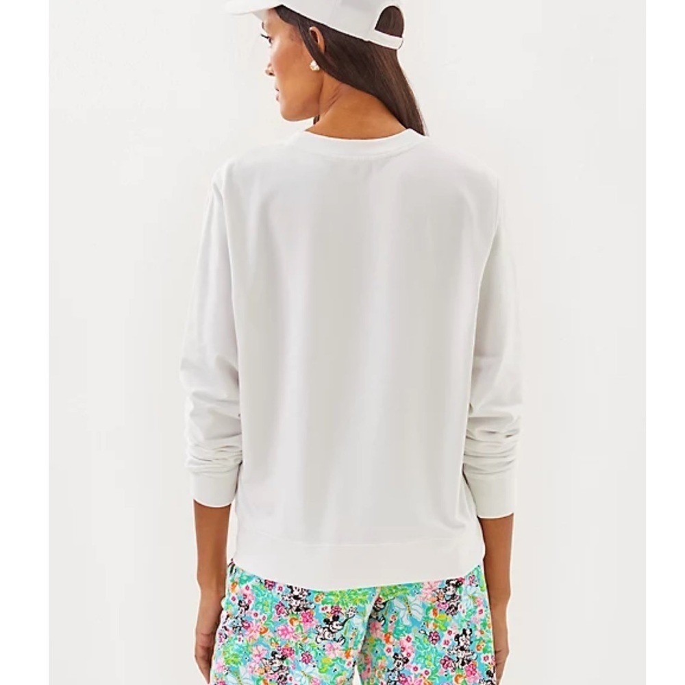 LILLY PULLITZER Ballad Sweatshirt Lilly Hearts Disney MINNIE size XXL NWT - Picture 6 of 7